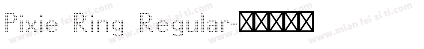 Pixie Ring Regular字体转换